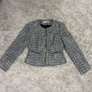 Calvin Klein 6P Long sleeve, full zip Blazer/Pea Coat
